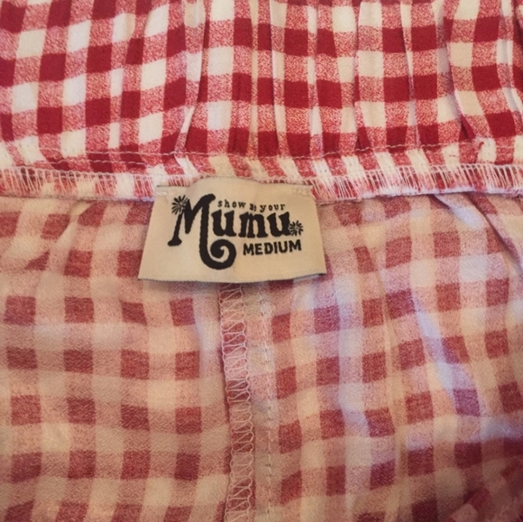 🌸SMYM- BNWoT Red GINGHAM Skippy SHORTS - Picture 2 of 5